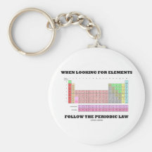 When Looking For Elements Follow The Periodic Law Keychain