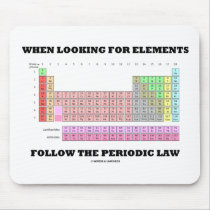 When Looking For Elements Follow The Periodic Law Mouse Pads