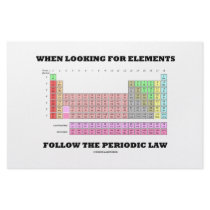 When Looking For Elements Follow The Periodic Law Custom Stationery
