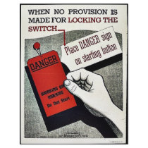 When No Provision Is Made For Locking The Switch flyers by ww2posters When No Provision Is Made For Locking The Switch flyers