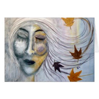 "When October Goes" Art Greeting Card