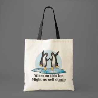 When On Tin Ice Tote Bags