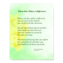 When One Makes A Difference Posters
