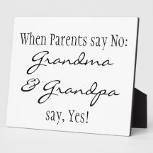When Parents say No... Plaque