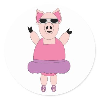 When Pigs Dance Sticker