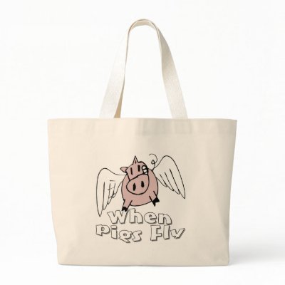 When Pigs Fly Canvas Bag by CelebrityShop