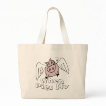 When Pigs Fly Canvas Bag