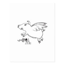 When Pigs Fly Miracles Happen Believe Flying Gifts Postcards