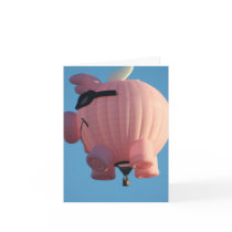 When Pigs Fly Note Card