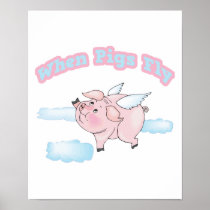 when pigs fly poster