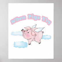 when pigs fly poster