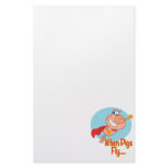 when pigs fly super hero flying piggy pig cartoon stationery
