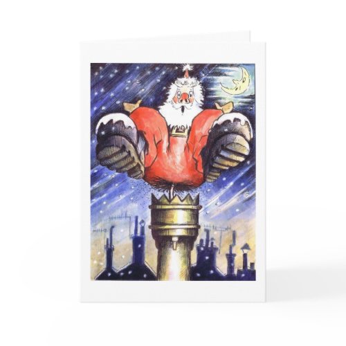 When Santa Got Stuck In The Chimney card