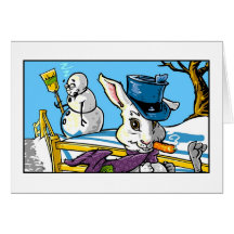 When Snowmen Sleep Greeting Card