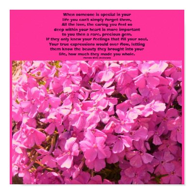 When someone is special in your life...Poster by pammys