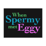 When Spermy Met Eggy Post Card
