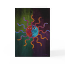 When Sun sets Greeting Cards