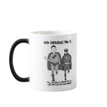 When Superheroes Turn 40 Morphing Mug