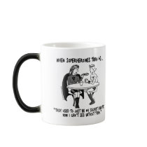 When Superheroines Turn 40 Morphing Mug