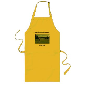 When The Going Gets Tough I Play Golf (Golfer) Apron