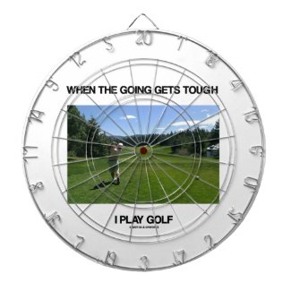 When The Going Gets Tough I Play Golf (Golfer) Dart Boards