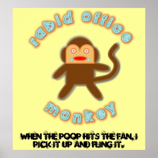 When the poop hits the fan print Zazzle