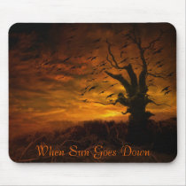 When The Sun Goes Down.. mousepads