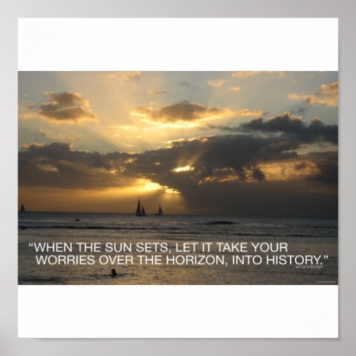 When the sun sets... print