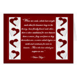 When Two Souls... Victor Hugo Quote Greeting Card