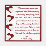 When Two Souls... Victor Hugo Quote Magnet