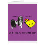 When will all the hatred end? cards