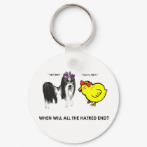 When will all the hatred end? keychains by jonnydowntown When will all the hatred end? keychains