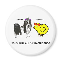 When will all the hatred end? magnets
