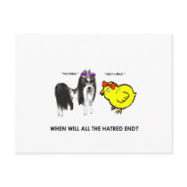 When will all the hatred end? postcards by jonnydowntown When will all the hatred end? postcards