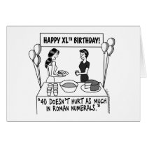 When Women Turn 40 Greeting Card