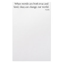 When words are both true and kind... stationery