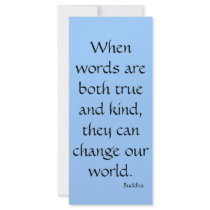 When words are both true...Rack Card rack cards