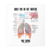 When You Do Not Breathe Expire Respiratory System Memo Note Pads