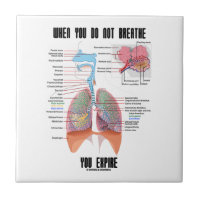 When You Do Not Breathe Expire Respiratory System Small Square Tile