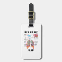 When You Do Not Breathe Expire Respiratory System Travel Bag Tags
