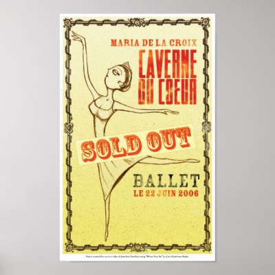 ballet poster engraving