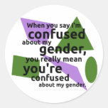 When you say I'm confused about my gender... Sticker