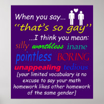 When You Say... Posters