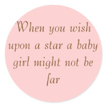When you wish upon a star a baby girl might not... stickers