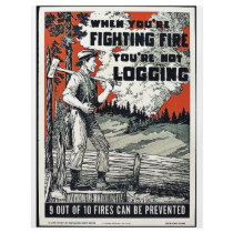 When You're Fighting Fires You're Not Logging Flyer Design
