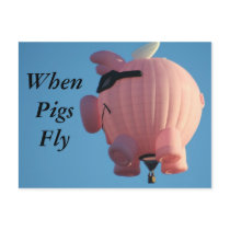 WhenPigsFly Postcard