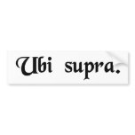 Where above. bumper stickers