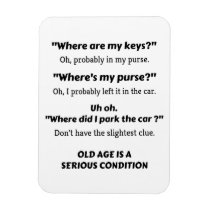 Where Are My Keys Vinyl Magnet