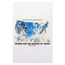 Where Are We Winded By Wind? (Wind Power) stationery