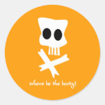 Where Be The Booty? Round Stickers
